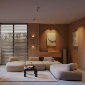 Plafonieră Redo Crisp LED 10.5W CCT 2700K/3000K, Negru 01-4484