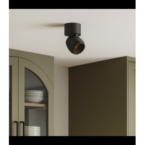 Aplică/Plafonieră Redo Crisp LED 8W CCT 2700K/3000K, Negru 01-4488