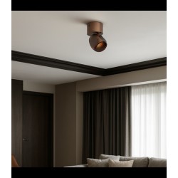 Aplică/Plafonieră Redo Crisp LED 8W CCT 2700K/3000K, Maro 01- 4487