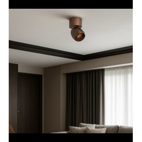 Aplică/Plafonieră Redo Crisp LED 8W CCT 2700K/3000K, Maro 01- 4487