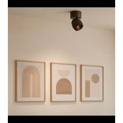 Aplică/Plafonieră Redo Crisp LED 8W CCT 2700K/3000K, Maro 01-4486