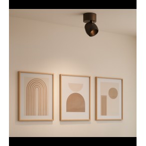 Aplică/Plafonieră Redo Crisp LED 8W CCT 2700K/3000K, Maro 01-4486