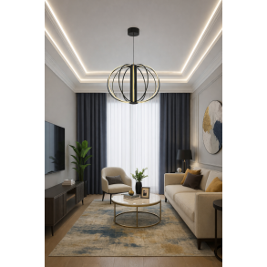 Suspensie Redo Moss LED 72W 3000K, Negru 01-4433