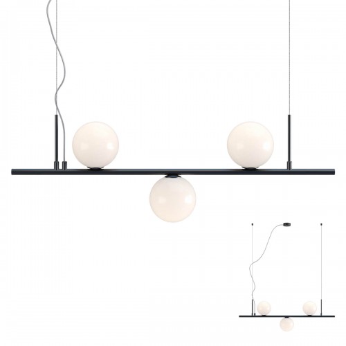 Suspensie Redo Talis 3xE14 Negru 01-2647