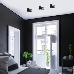 
									Plafoniera Rabalux Senobia 1x35 W negru 73032