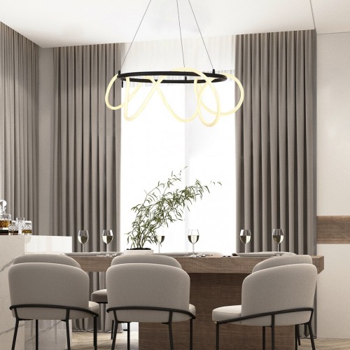 Plafoniera Rabalux Montema 54W negru 72191