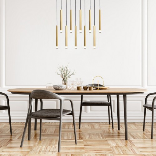 Suspensie Rabalux Ramira 10x5W transparent-auriu 72361