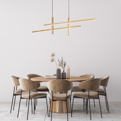 Suspensie Rabalux Severine 4x40 W alb-negru-auriu 72366