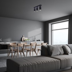 
									Plafoniera Rabalux Senobia 3x35 W negru 73035