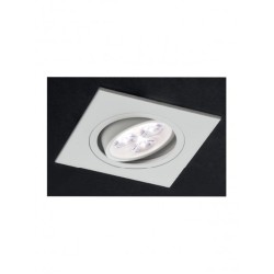 Spot LED incastrat MT 116 70318, 3W, lumina neutra, orientabil, alb mat