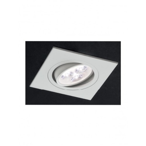Spot LED incastrat MT 116 70318, 3W, lumina neutra, orientabil, alb mat