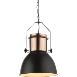 
									Pendul Kutum metal negru/cupru E27 15282 Globo