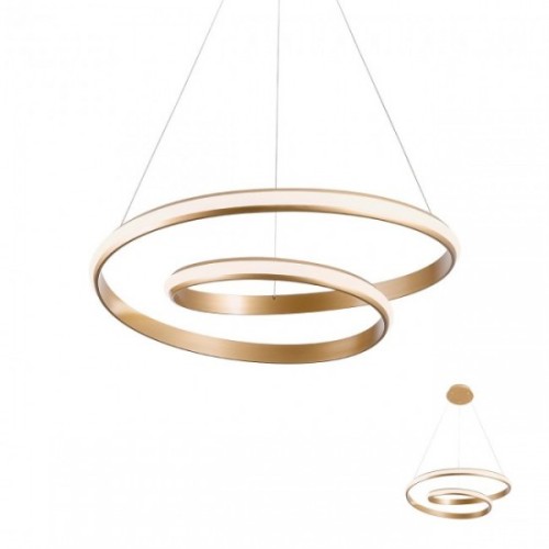 Suspensie Redo Torsion - 01-1794 - bronz, LED, 30W, 2490 lumeni, alb cald 3000K