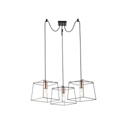 
									Suspensie Sketch structura din metal si elemente metalice finisate cupru 01-1265 Smarter