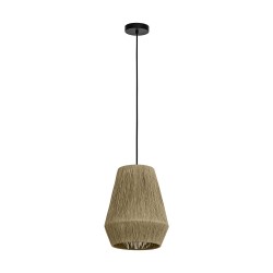 Lustra Alderney 43785, 1 x E27, negru + natur, vintage