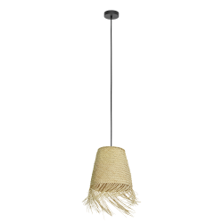
									Lustra AYCLIFFE, 1 x E27, Ø 300 mm, lemn natural, vintage 43871