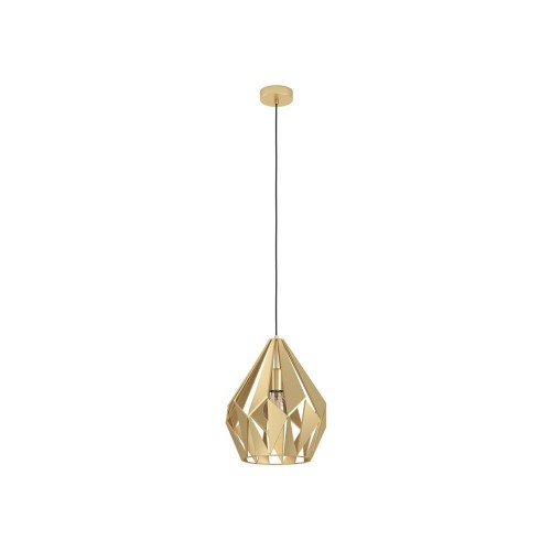 Pendul vintage auriu Eglo CARLTON 43814 – abajur geometric metalic