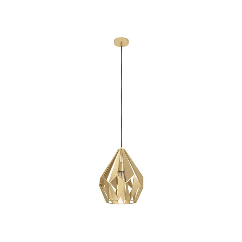 Pendul vintage auriu Eglo CARLTON 43814 – abajur geometric metalic