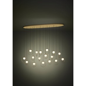 PLAFONIERA LED EGLO 390348 PORTOCOLOM 17XLED /3W/230V