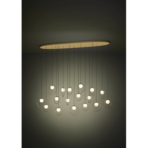 PLAFONIERA LED EGLO 390348 PORTOCOLOM 17XLED /3W/230V