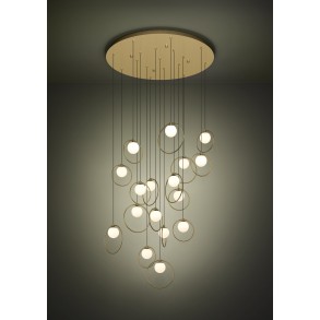 PLAFONIERA LED EGLO 390346 PORTOCOLOM 17XLED /3W/230V