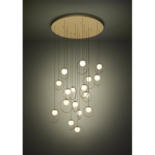 PLAFONIERA LED EGLO 390346 PORTOCOLOM 17XLED /3W/230V