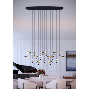 PLAFONIERA LED DIMABILA EGLO 390343 DRACERA 17XLED /2.3W/230V