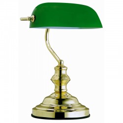 
									Lampă de birou  alamă sticlă verde 2491 ANTIQUE