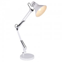 Lampa de birou cu prindere clema metal alb 28049W CHIFA