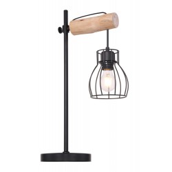Veioza, metal negru lemn natural 15326TN MINA