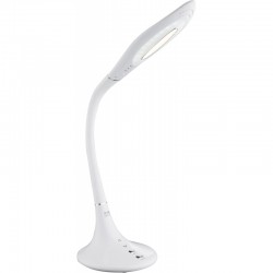 
									Lampa de birou crom alb, aluminiu plastic brat flexibil cu atingere ON / OFF 58271 PATTAYA