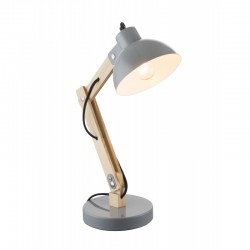 
									Lampa de birou lemn metal gri 21503 TONGARIRO
