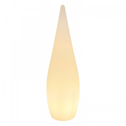 Lampa de exterior din plastic alb opal in forma de picătura 31771 VASCON