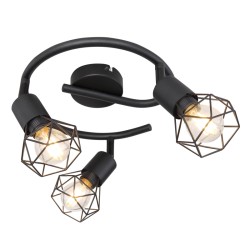 Spot bara metal negru 54802S-3 XARA I