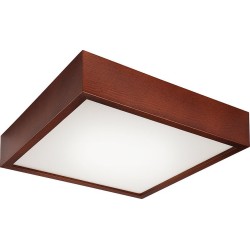 
									Plafoniera Lamkur pentru interior,finisaj lemn de pin rustic si sticla 32740 Lamkur