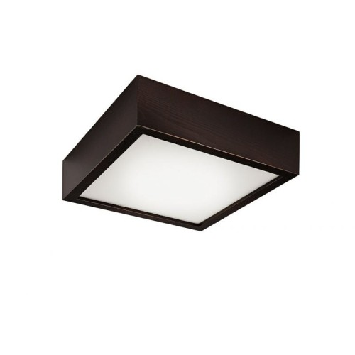 Plafoniera Lamkur pentru interior,finisaj lemn de pin wenge si sticla 32696 Lamkur