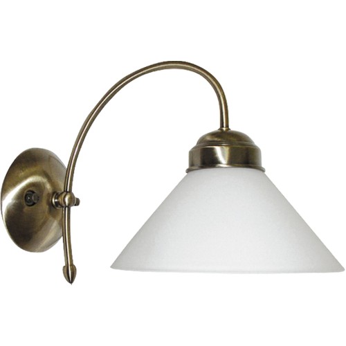 LAMPA DE PERETE CLASICA CU ABAJUR DIN STICLA ALBA MARIAN 2701 RABALUX