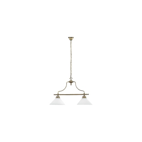 CANDELABRU CLASIC BRONZ CU ABAJUR DIN STICLA ALBA MARIAN 2707 RABALUX