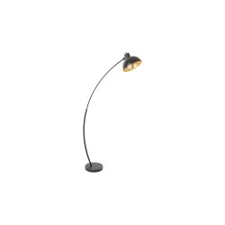 
									LAMPADAR METAL NEGRU SI ABAJUR CU FOLIE AURIE OTTO 5592 INDUSTRIAL&NORDIC RABALUX