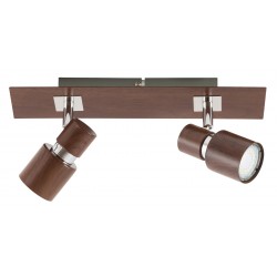 Lampa spot dubla metal wenge MERKUR 6006 RABALUX