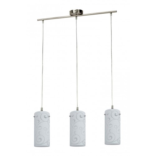 PENDUL CU STRUCTURA METALICA SI ABAJUR DE STICLA HARMONY LUX 6392