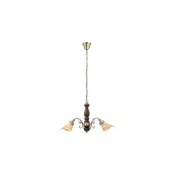 
									CANDELABRU CLASIC METAL/LEMN CU ABAJUR DIN STICLA MARO RUSTIC 3 7093 RABALUX