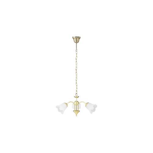 CANDELABRU DIN METAL AURIU CU ABAJUR DIN STICLA RAFAELLA 7233 RABALUX