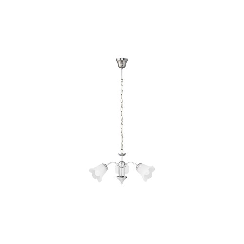 CANDELABRU METAL CROMAT CU ABAJUR DIN STICLA OPAL RAFAELLA 7243 RABALUX