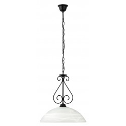 CANDELABRU METAL NEGRU MAT CU ABAJUR DIN STICLA ALBA ATHEN 7816 RABALUX