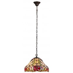
									CANDELABRU BRONZ CU ABAJUR DIN STICLA TIFFANY MULTICOLOR MIRELLA 8086 Rabalux