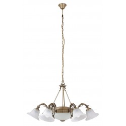 
									CANDELABRU BRONZ CU ABAJUR DIN STICLA ALABASTRU ALB ORCHIDEA 8556 Rabalux
