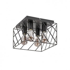 Plafoniera metal negru Boroo 4XE27 71027 Rabalux