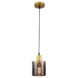 
									Suspensie Donati auriu sticla fumurie 1XE27 5222 Rabalux 