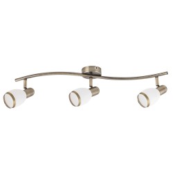 
									Plafoniera Elite cu structura metalica bronz si abajur din sticla 5972 RABALUX